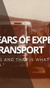 Over 30 years of experience serving transport